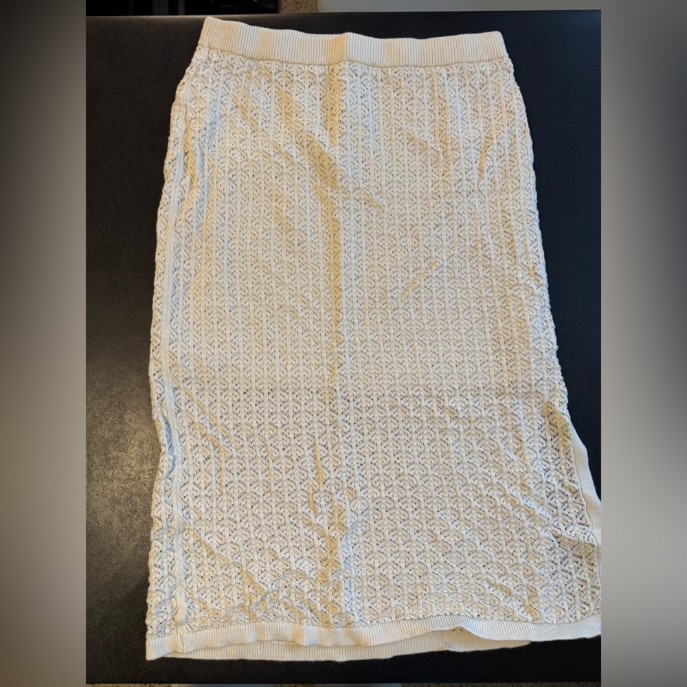 a new day Textured Cream Maxi Skirt